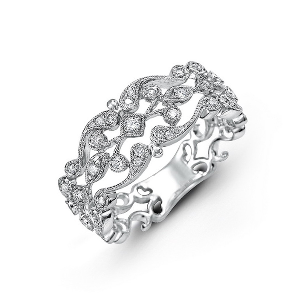 Diamond Lace Wedding Ring