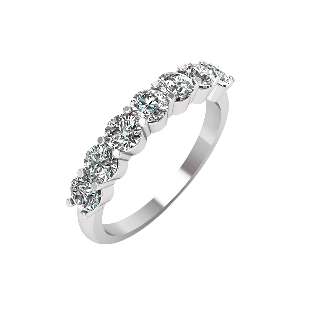 35ctw 7-Stone Round Brilliant Cut Diamond Band – Jewels by Grace